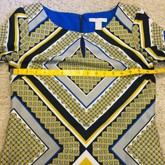 Banana Republic Long Sleeve Keyhole Geometric Shift Dress - Picture 11 of 16